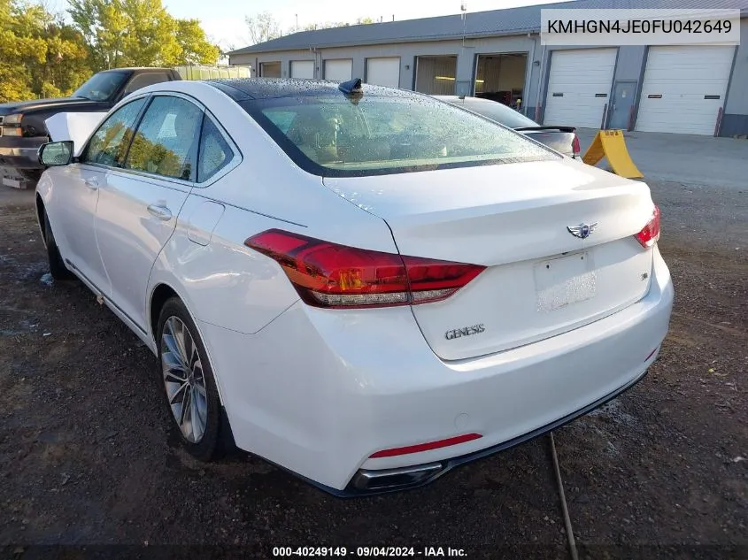 KMHGN4JE0FU042649 2015 Hyundai Genesis 3.8L