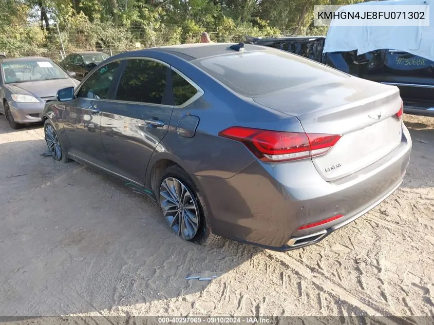 KMHGN4JE8FU071302 2015 Hyundai Genesis 3.8L