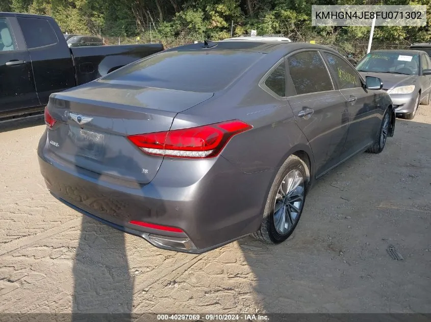 KMHGN4JE8FU071302 2015 Hyundai Genesis 3.8L