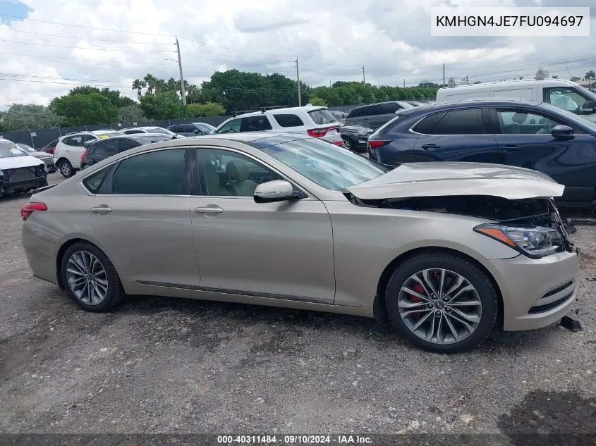 KMHGN4JE7FU094697 2015 Hyundai Genesis 3.8