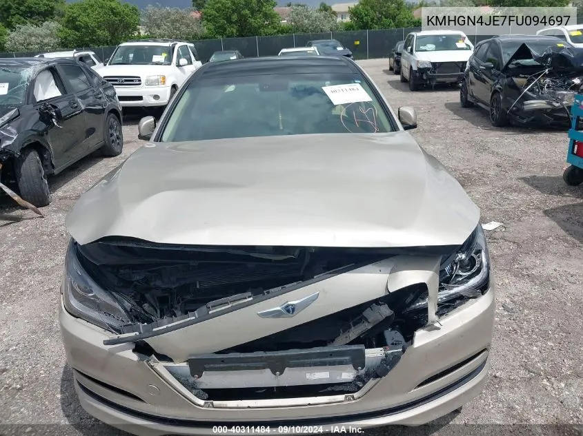 KMHGN4JE7FU094697 2015 Hyundai Genesis 3.8