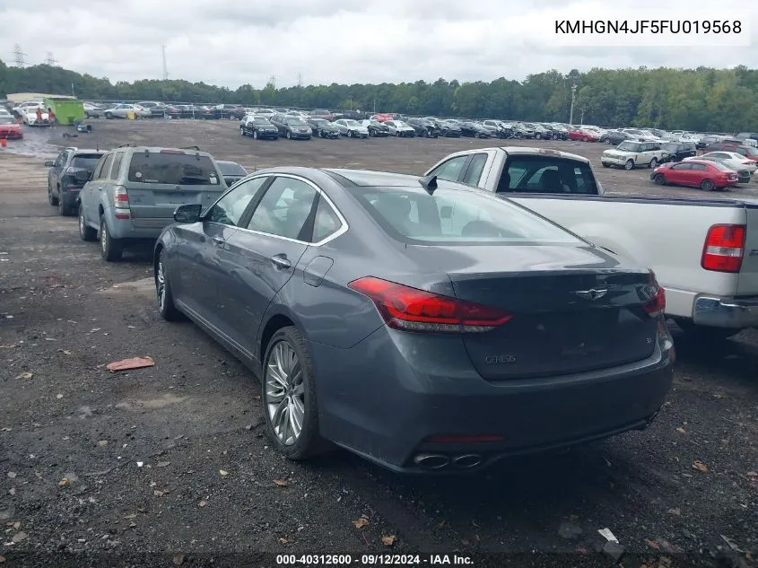 KMHGN4JF5FU019568 2015 Hyundai Genesis 5.0