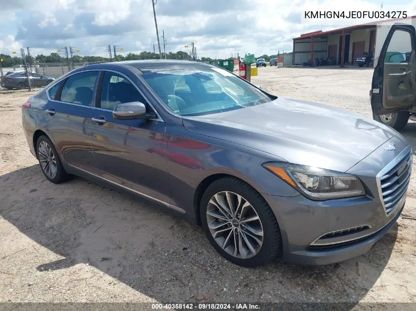 KMHGN4JE0FU034275 2015 Hyundai Genesis 3.8L