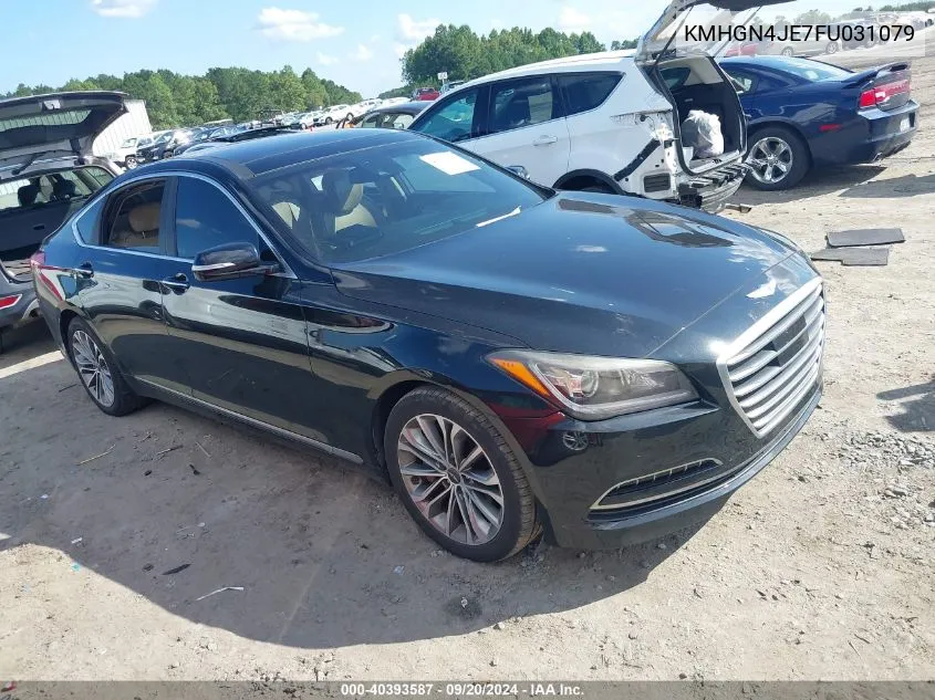 2015 Hyundai Genesis 3.8 VIN: KMHGN4JE7FU031079 Lot: 40393587