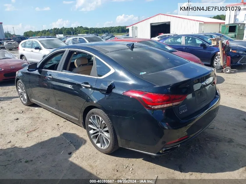 2015 Hyundai Genesis 3.8 VIN: KMHGN4JE7FU031079 Lot: 40393587