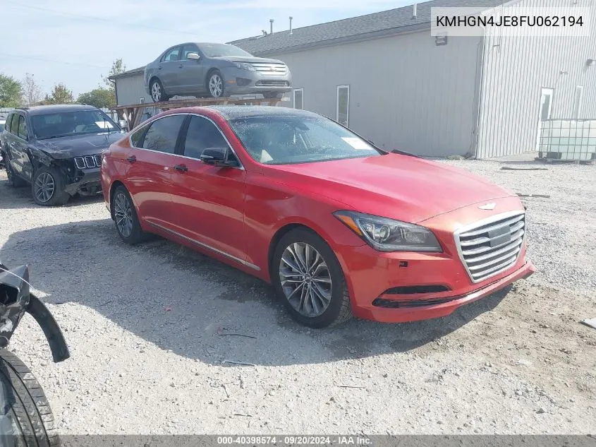 2015 Hyundai Genesis 3.8 VIN: KMHGN4JE8FU062194 Lot: 40398574