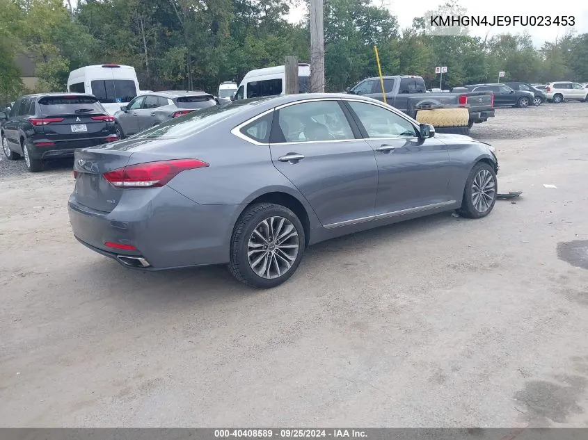 2015 Hyundai Genesis 3.8 VIN: KMHGN4JE9FU023453 Lot: 40408589