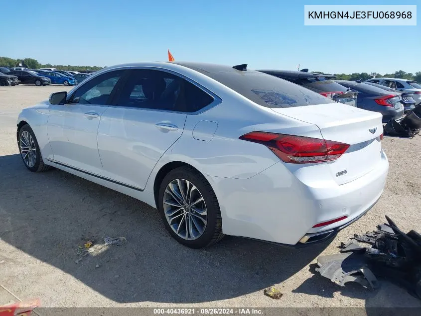 2015 Hyundai Genesis 3.8L VIN: KMHGN4JE3FU068968 Lot: 40436921