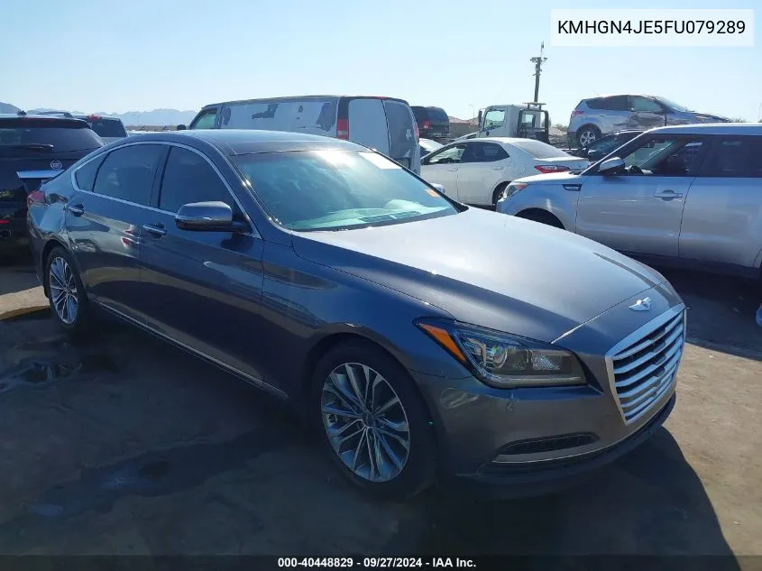 2015 Hyundai Genesis 3.8 VIN: KMHGN4JE5FU079289 Lot: 40448829