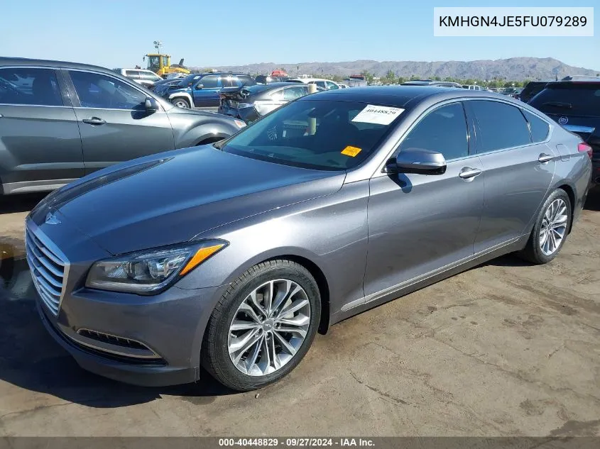 2015 Hyundai Genesis 3.8 VIN: KMHGN4JE5FU079289 Lot: 40448829