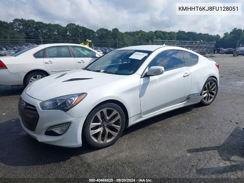 2015 Hyundai Genesis 3.8 Base VIN: KMHHT6KJ8FU128051 Lot: 40466525