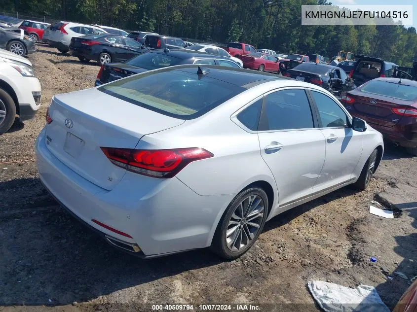 KMHGN4JE7FU104516 2015 Hyundai Genesis 3.8