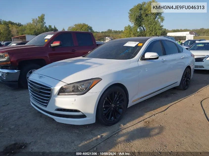 2015 Hyundai Genesis 3.8 VIN: KMHGN4JE9FU046313 Lot: 40521306