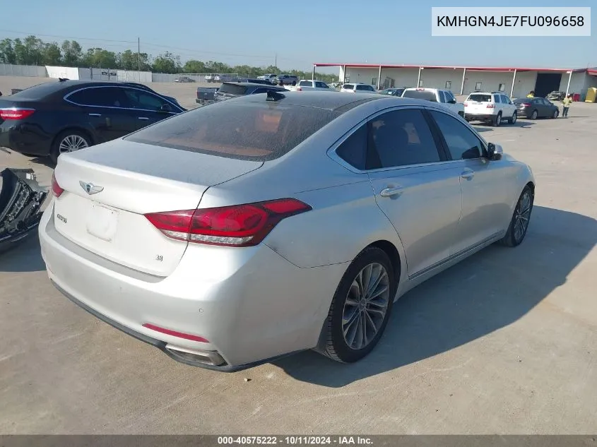 2015 Hyundai Genesis 3.8L VIN: KMHGN4JE7FU096658 Lot: 40575222