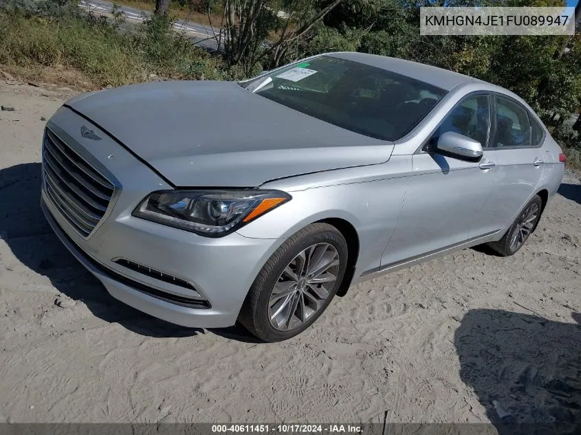 2015 Hyundai Genesis 3.8 VIN: KMHGN4JE1FU089947 Lot: 40611451