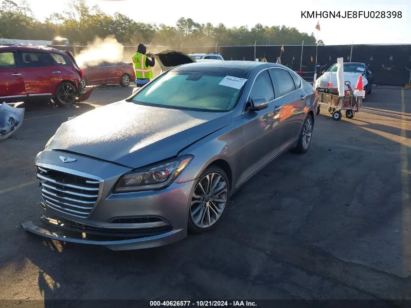 2015 Hyundai Genesis 3.8L VIN: KMHGN4JE8FU028398 Lot: 40626577