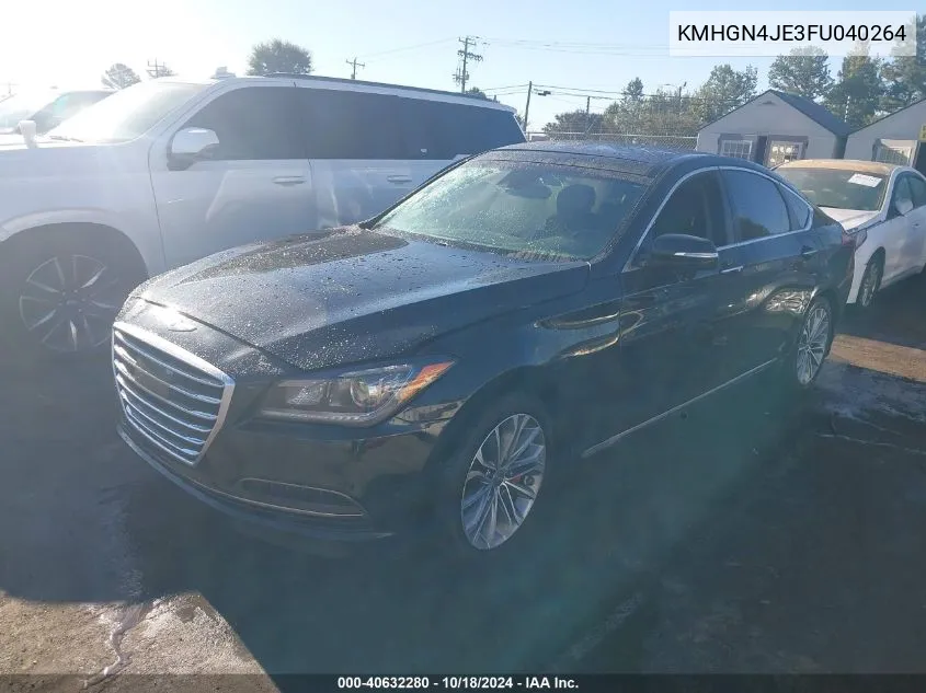 2015 Hyundai Genesis 3.8 VIN: KMHGN4JE3FU040264 Lot: 40632280