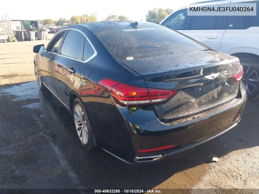 KMHGN4JE3FU040264 2015 Hyundai Genesis 3.8