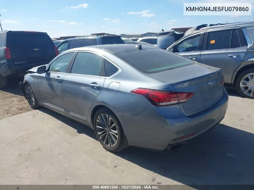 KMHGN4JE5FU079860 2015 Hyundai Genesis 3.8L