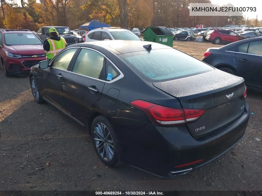 KMHGN4JE2FU100793 2015 Hyundai Genesis 3.8