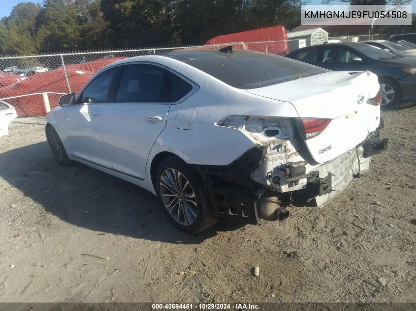 KMHGN4JE9FU054508 2015 Hyundai Genesis 3.8