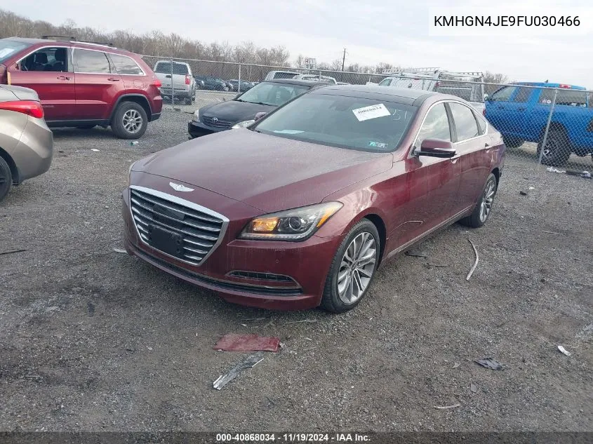 2015 Hyundai Genesis 3.8 VIN: KMHGN4JE9FU030466 Lot: 40868034