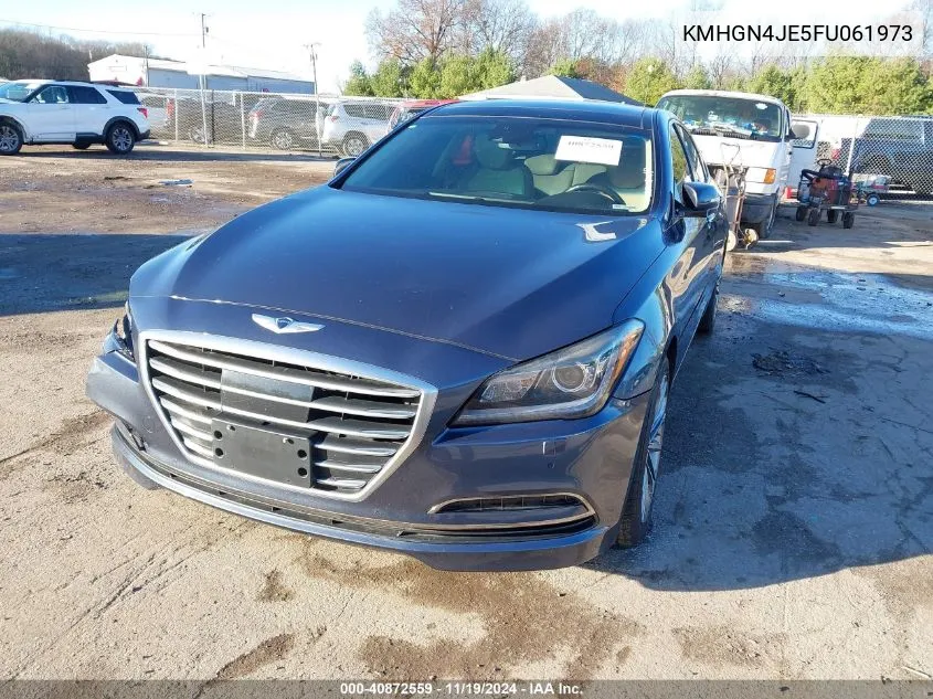 2015 Hyundai Genesis 3.8 VIN: KMHGN4JE5FU061973 Lot: 40872559