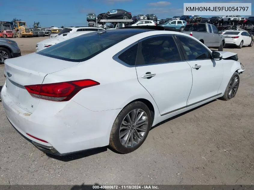 2015 Hyundai Genesis 3.8 VIN: KMHGN4JE9FU054797 Lot: 40880672