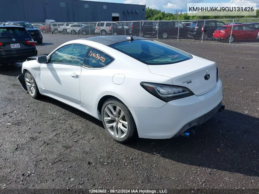 2016 Hyundai Genesis 3.8 Premium VIN: KMHHU6KJ9GU131426 Lot: 12063602