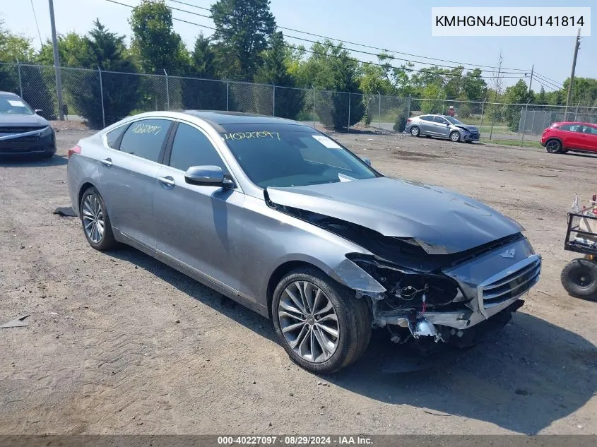 KMHGN4JE0GU141814 2016 Hyundai Genesis 3.8