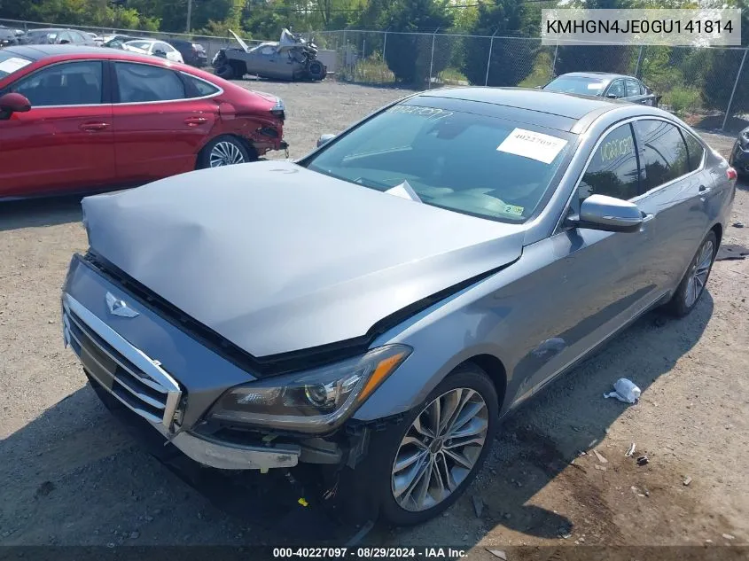 KMHGN4JE0GU141814 2016 Hyundai Genesis 3.8