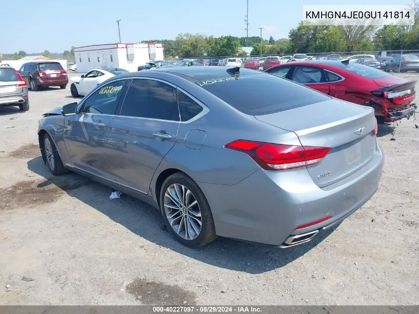 KMHGN4JE0GU141814 2016 Hyundai Genesis 3.8