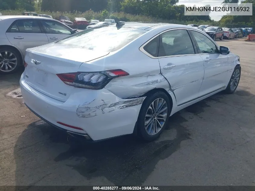 KMHGN4JE2GU116932 2016 Hyundai Genesis 3.8