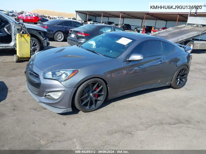 KMHHU6KJ9GU136920 2016 Hyundai Genesis 3.8 Ultimate