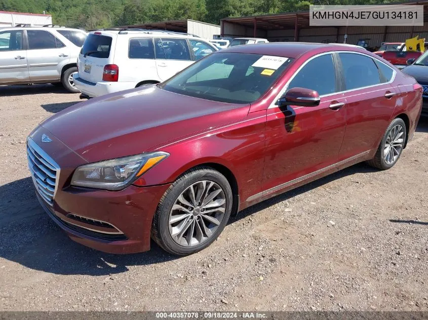 2016 Hyundai Genesis 3.8 VIN: KMHGN4JE7GU134181 Lot: 40357078