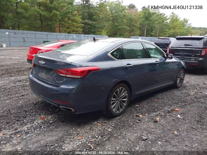 2016 Hyundai Genesis 3.8 VIN: KMHGN4JE4GU121338 Lot: 40410722