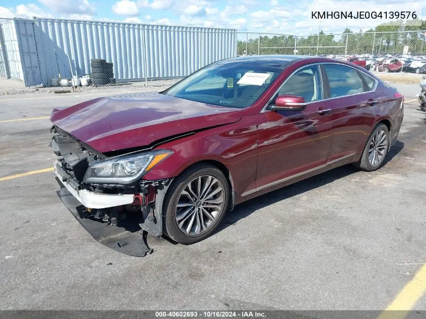 KMHGN4JE0G4139576 2016 Hyundai Genesis 3.8