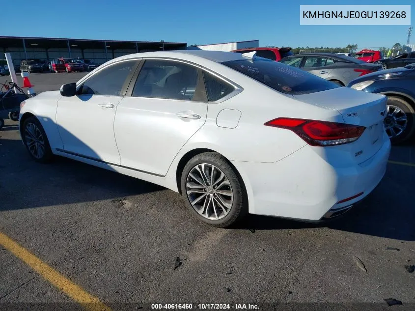 KMHGN4JE0GU139268 2016 Hyundai Genesis 3.8