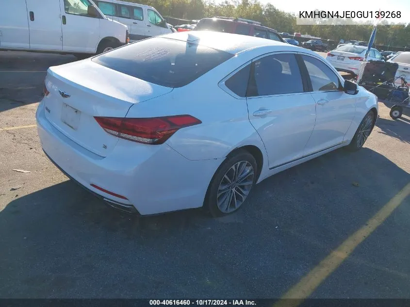 KMHGN4JE0GU139268 2016 Hyundai Genesis 3.8