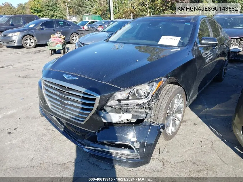 2016 Hyundai Genesis 3.8L VIN: KMHGN4JE8GU143682 Lot: 40619915