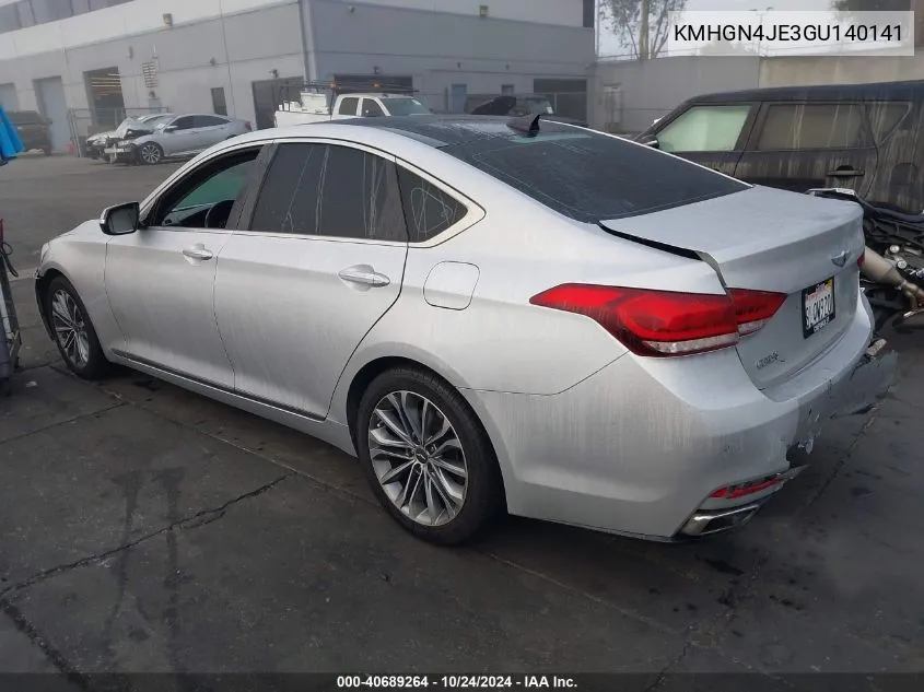 2016 Hyundai Genesis 3.8 VIN: KMHGN4JE3GU140141 Lot: 40689264