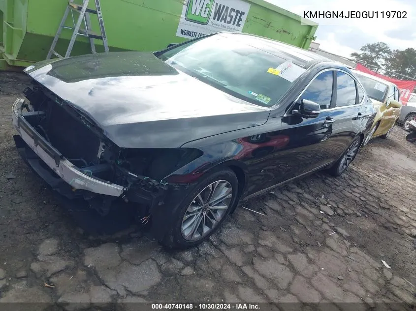 KMHGN4JE0GU119702 2016 Hyundai Genesis 3.8