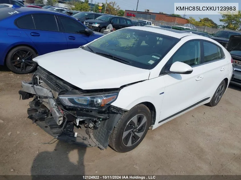 2019 Hyundai Ioniq 5 VIN: KMHC85LCXKU123983 Lot: 12124922