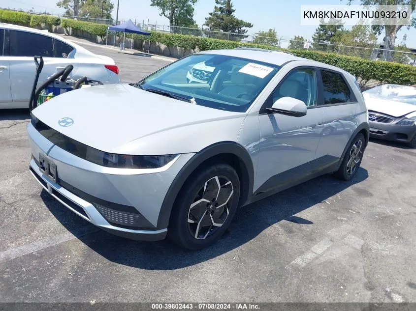 KM8KNDAF1NU093210 2022 Hyundai Ioniq 5 Sel