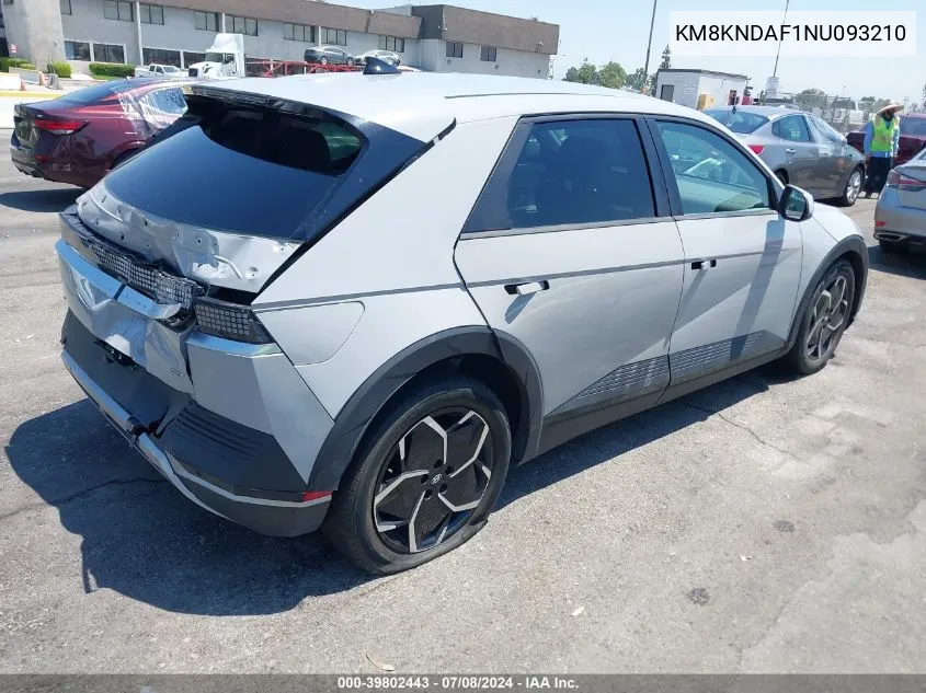 KM8KNDAF1NU093210 2022 Hyundai Ioniq 5 Sel