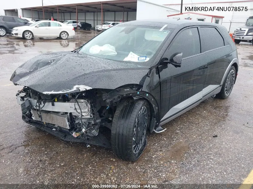 KM8KRDAF4NU078575 2022 Hyundai Ioniq 5 Limited