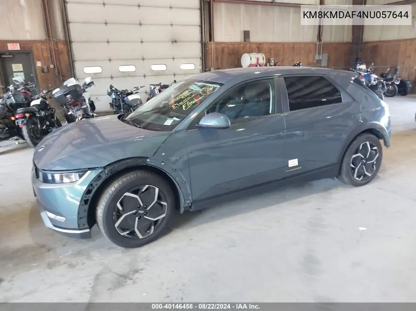 KM8KMDAF4NU057644 2022 Hyundai Ioniq 5 Se