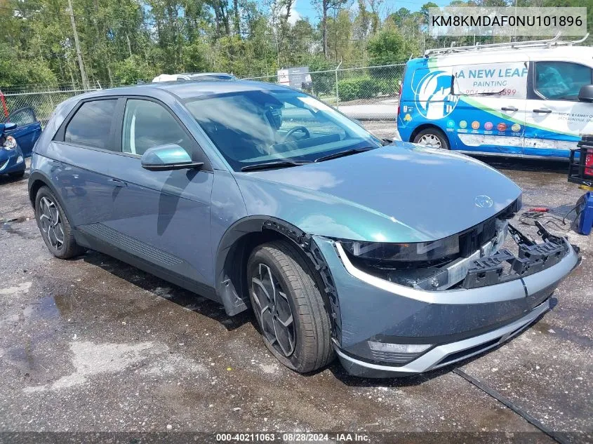 KM8KMDAF0NU101896 2022 Hyundai Ioniq 5 Se