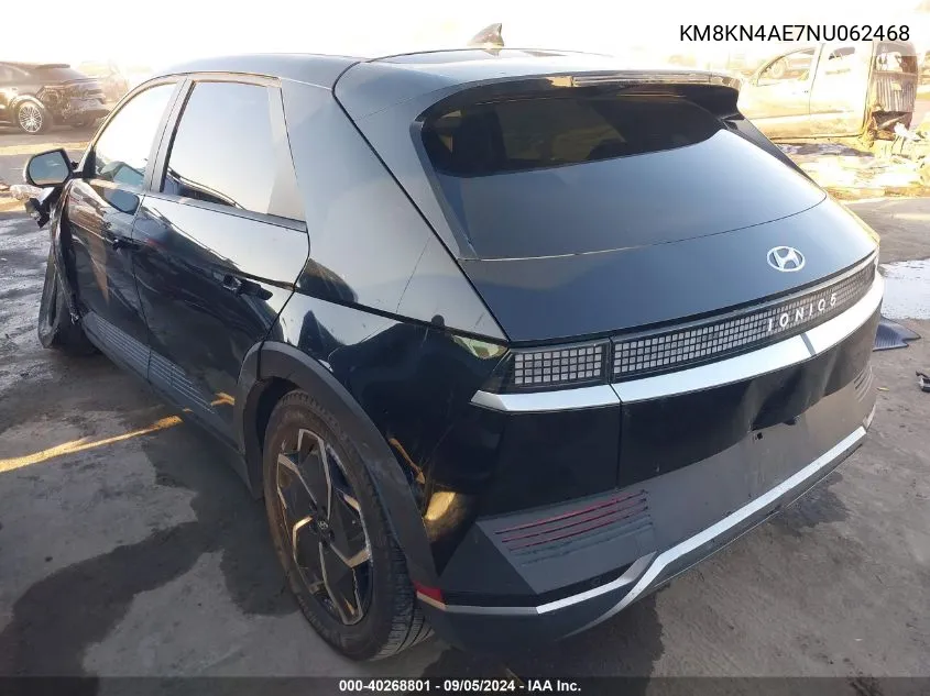 2022 Hyundai Ioniq 5 Sel VIN: KM8KN4AE7NU062468 Lot: 40268801