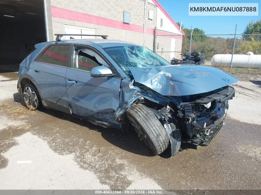 KM8KMDAF6NU087888 2022 Hyundai Ioniq 5 Se